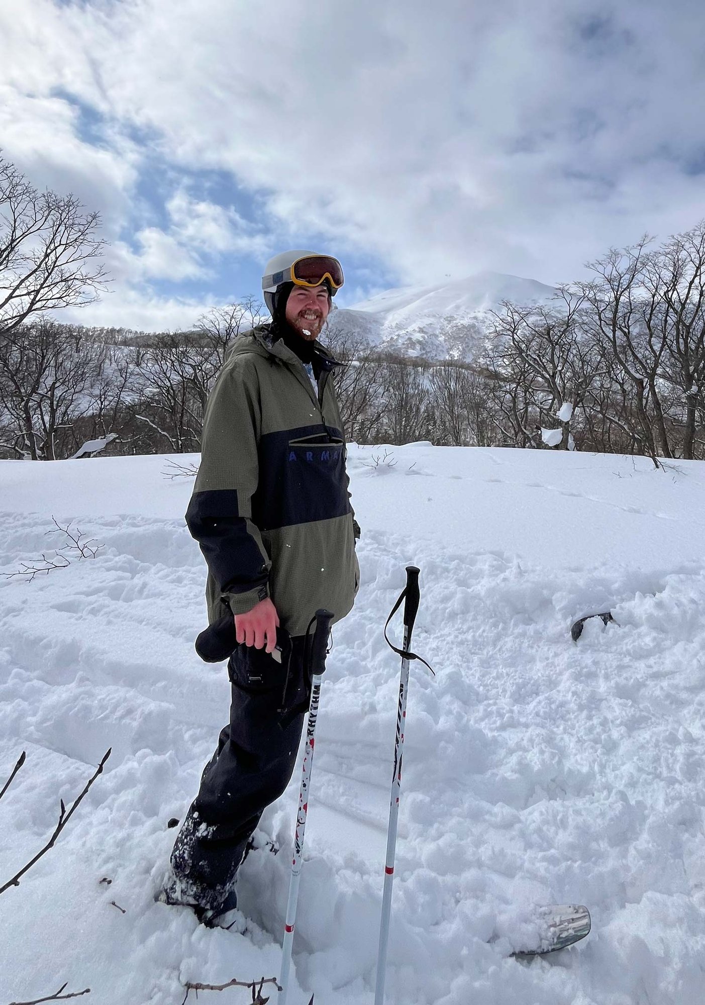 Jesse skiing
