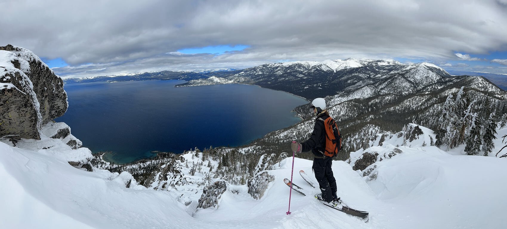 Jesse in Tahoe skiing
