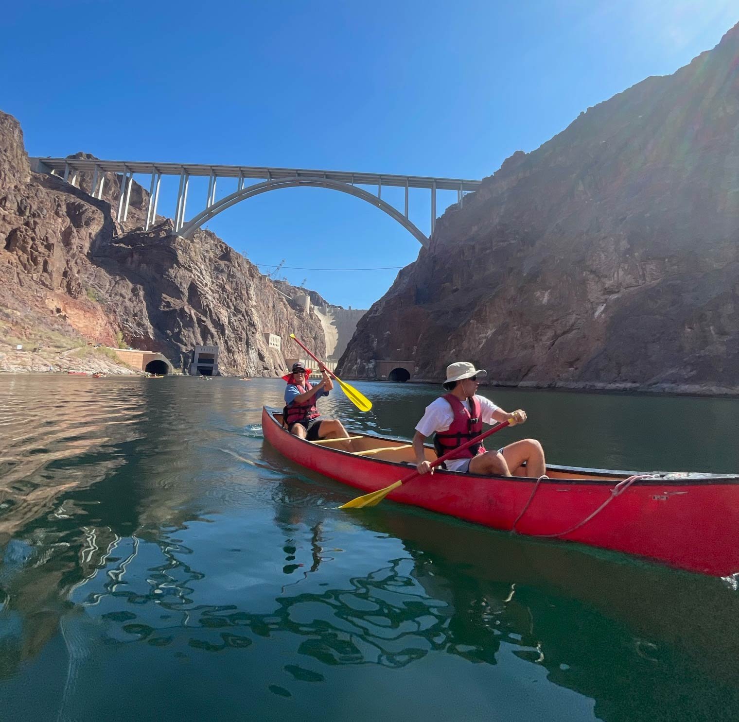 Xander kayaking