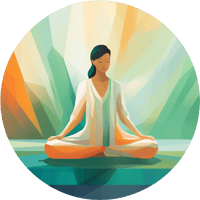 A Woman Meditating