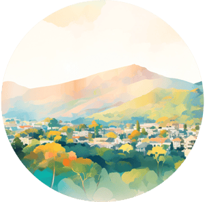 Mill Valley, California Illustration