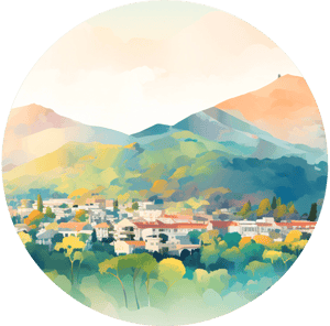 Mill Valley, California Illustration